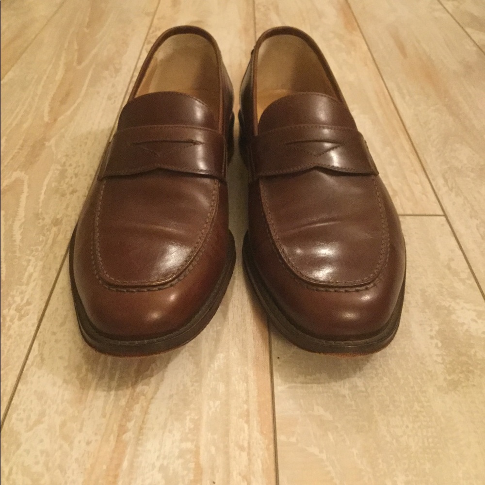 EUC Bruno magli ivy penny loafers, rust/brown, Men’s Size 8